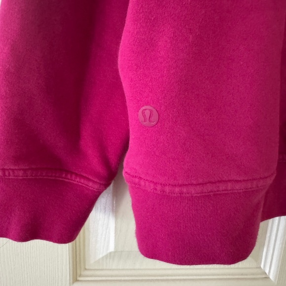 Lululemon Heavyweight Vibrant Pink Hoodie, ptp 19”, Size S/M - Picture 4 of 7